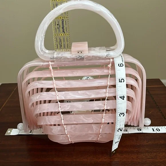 Cult Gaia - Lilleth Tote in Shell Pink - Needs Repair, Reflected in Price - Picture 3 of 11
